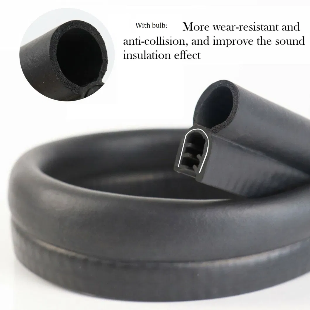Customized Shape EPDM Extrusion Rubber Seal Strip