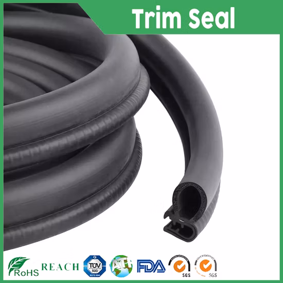 U Shape EPDM Rubber Sealing Strip with Metal for Auto/Bus Door